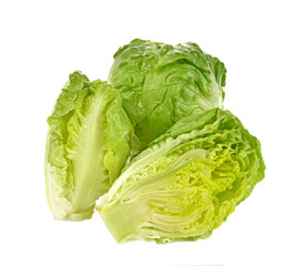 Romain Lettuce isolated on a white background