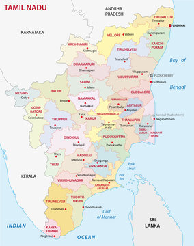 tamil nadu administrative map