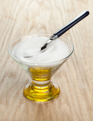 Sugar bowl with spoon