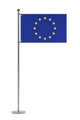 3d render of EU flag