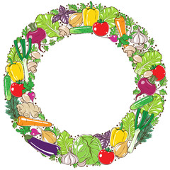 Vegetable Round Frame