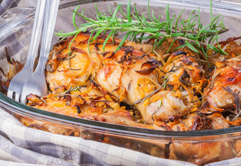 Oven-baked chicken