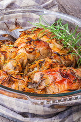 Oven-baked chicken