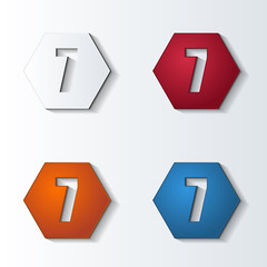 Fototapeta premium icon4colors_hexagon_065