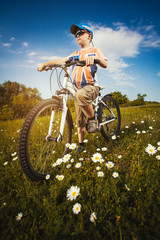 kid on bicycle. Active Leisure