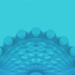 Vector abstract blue metaball background