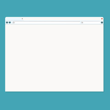 Vector illustration of browser window