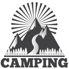 icon set camping