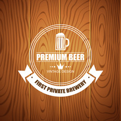 Beer logotype for beer house