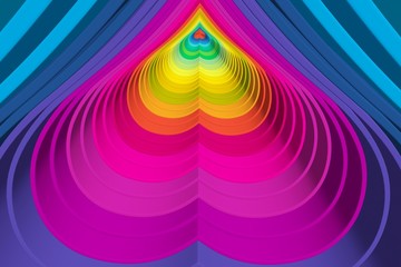 Obraz premium abstract background with lines heart color 