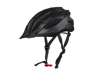 Черный велосипедный шлем.