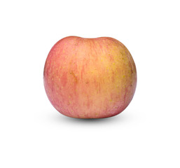 Apple isolated on white background The view from the top