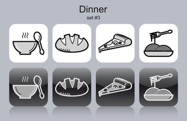 Dinner icons