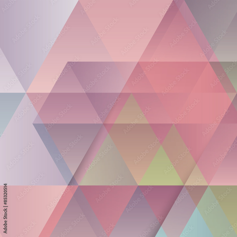 Wall mural abstract geometric background, modern triangular design
