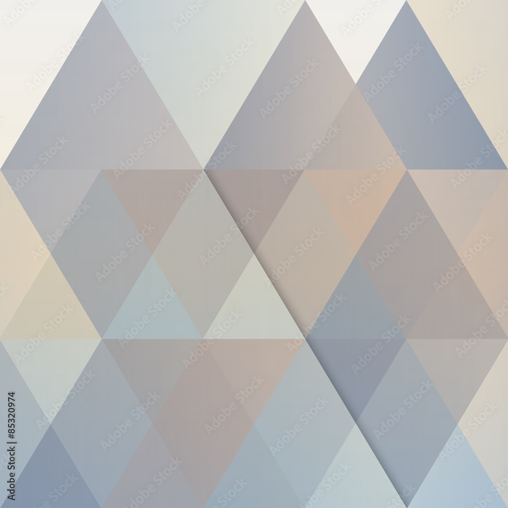 Canvas Prints abstract geometric background, modern triangular design