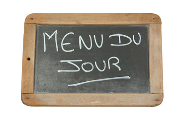 Obraz premium ardoise menu du jour 18062015