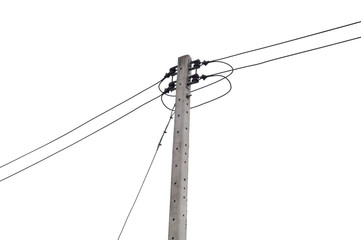 electricity post isolated