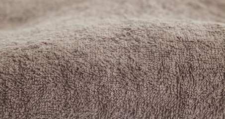  Close - up Fold of brown towel