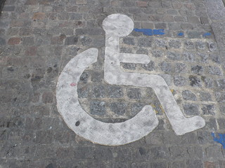 Parking for Disabled persons sign