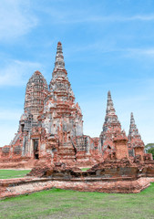 Fototapeta premium Old Temple of Ayuthaya Province( Ayutthaya Historical Park )Asia