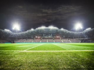 Fototapeta na wymiar stadium lights at night