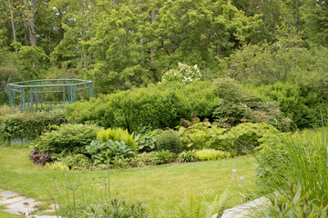 Green garden in spring