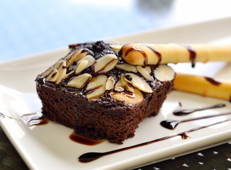 Pile of Chocolate Brownies