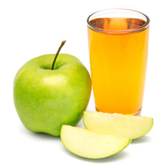 Apple juice and apple slices