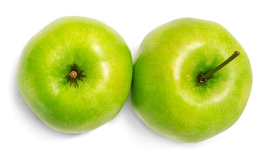 Two fresh green apple