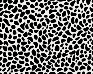  Seamless pattern of skin of leopard, vector illustration