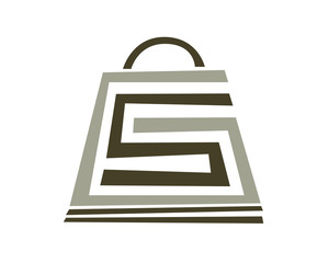 Abstract Shopping Bag G And S Logotype