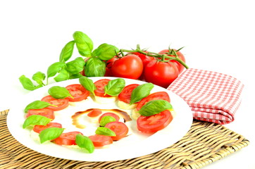 Tomaten mit Mozarella
