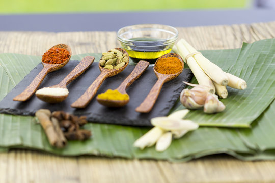 Different sorts of spices