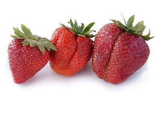 red and sweet strawberries