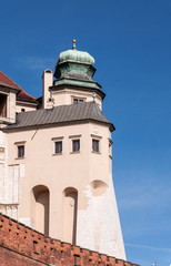 Fototapeta na wymiar Hen's Foot Tower of Wawel castle in Krakow, Poland