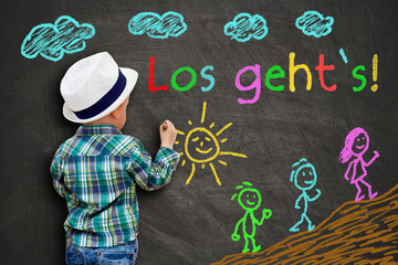Kinderzeichnung - Los geht`s!