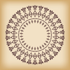 Background with round ornament.