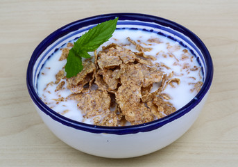 Cornfalkes breakfast