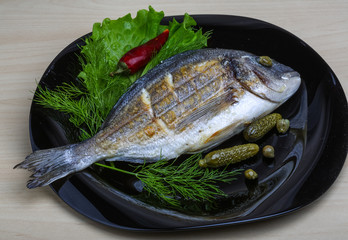 Grilled dorado