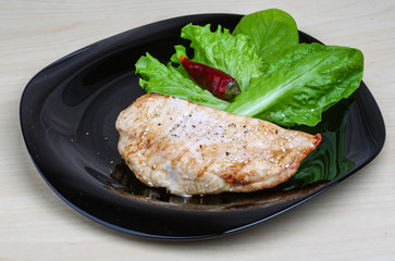 Grilled turkey steak