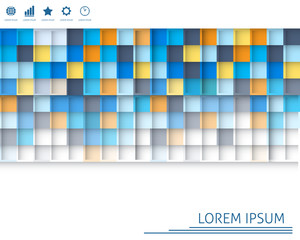 Colorfull square background.