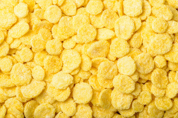 food background of cornflakes