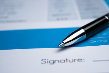 Agreement - signing a contract