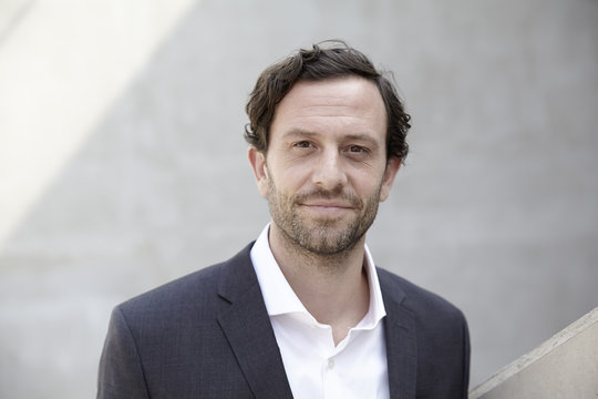 Portrait of businessman in a modern building