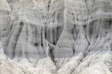 White sand formation in Tatacoa desert