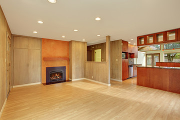 nice living room with hardwood floor.