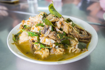 Spicy Fried Grouper Fish Fillet with Herb