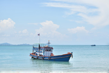 Obraz premium Ships and the sea in Thailand