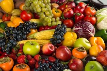Naklejka na ściany i meble Fruit, Vegetable, Healthy Eating.