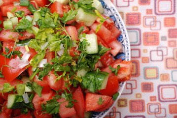 Fresh tomato salad